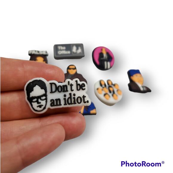9 pc The Office Character Shoe Charms | Shoe Accessories - Picture 1 of 3